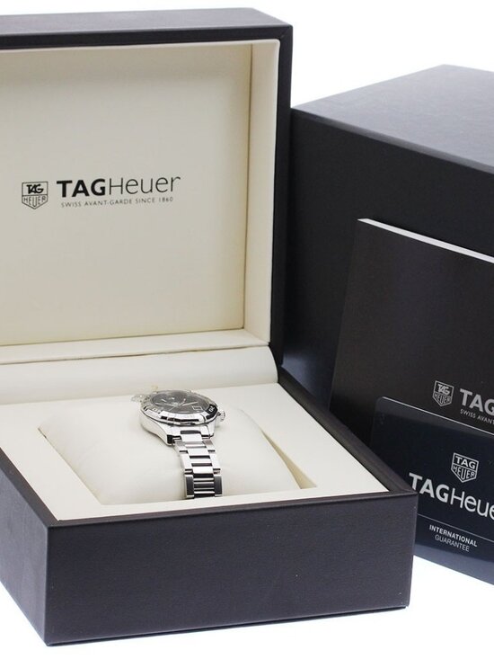 TAG HEUER Aqua racer WAY1410.BA0920 Date Black Dial Quartz Ladies Watch_941882 main image 5